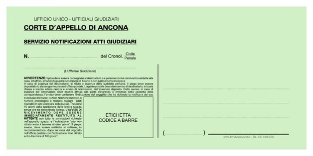 Buste Verdi Corte di Appello 11x23 - Conf. 250 pz. ------------- Aggiungi il Tribunale