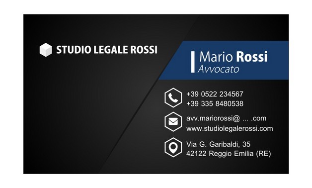 Biglietto da visita Mod. C3